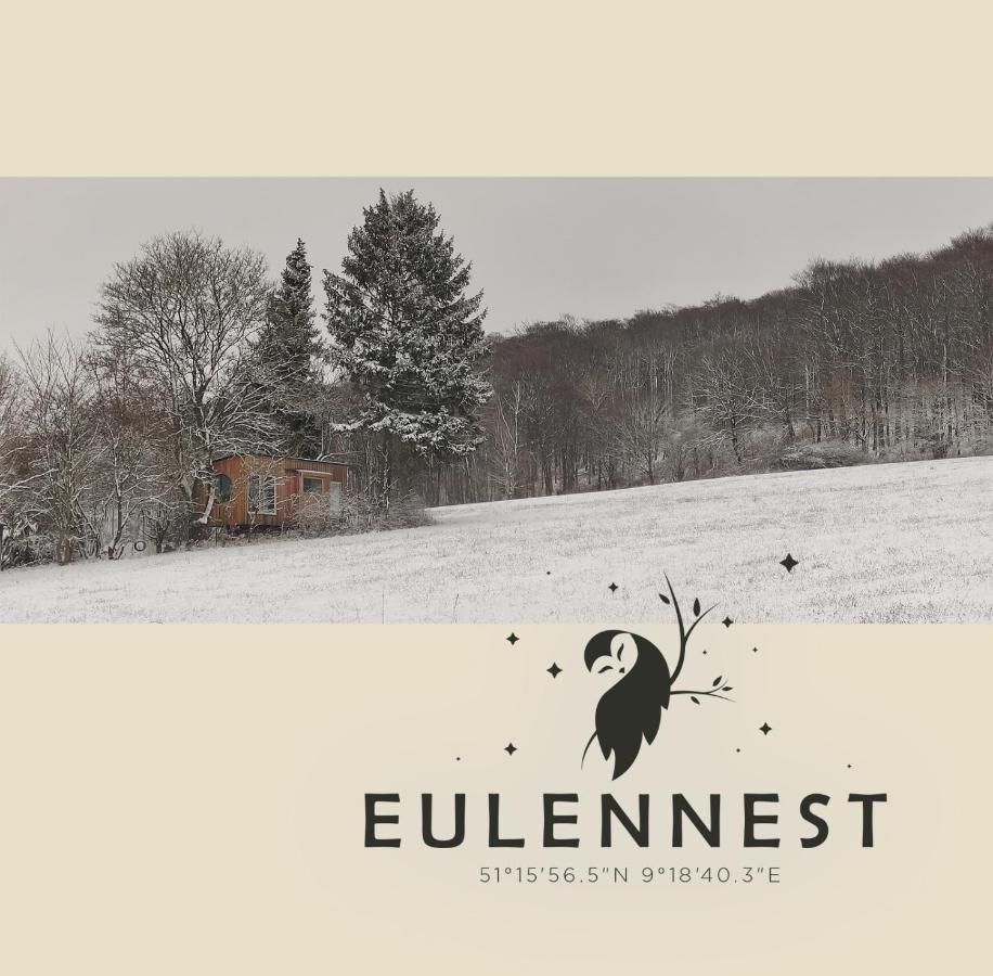 Eulennest - Tiny House Im Habichtswald Villa Schauenburg Buitenkant foto